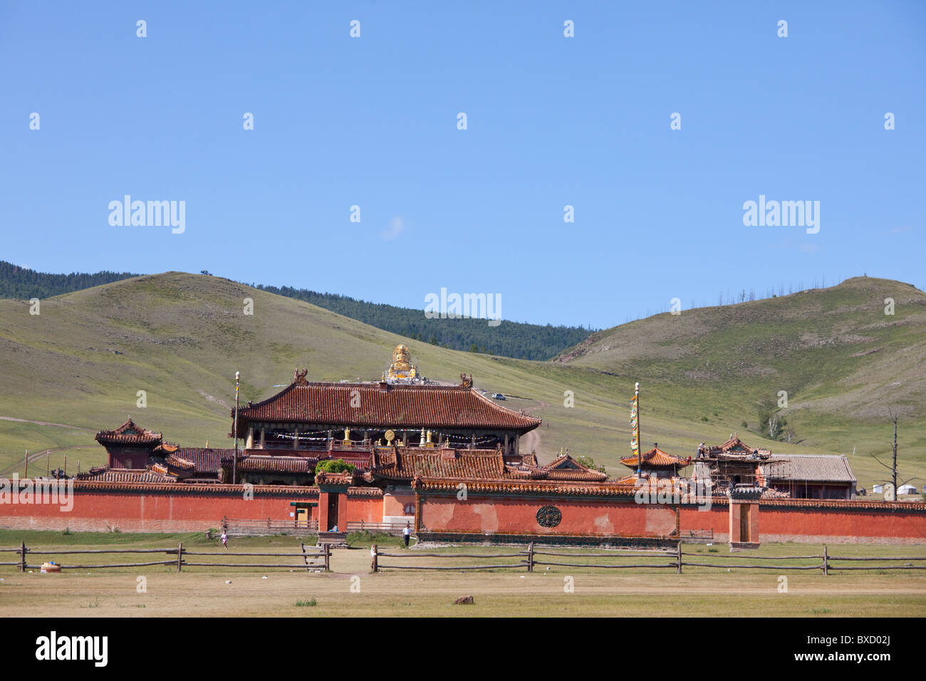 Monastero Buddista Amarbayasgalant Khiid nel nord della Mongolia Foto Stock
