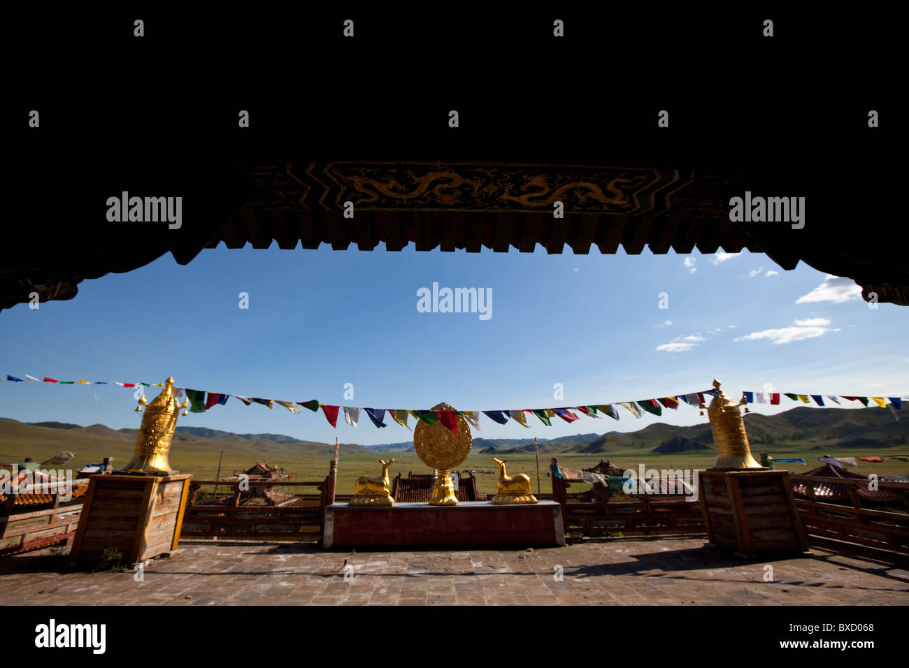 Monastero Amarbayasgalant Khiid nel nord della Mongolia Foto Stock