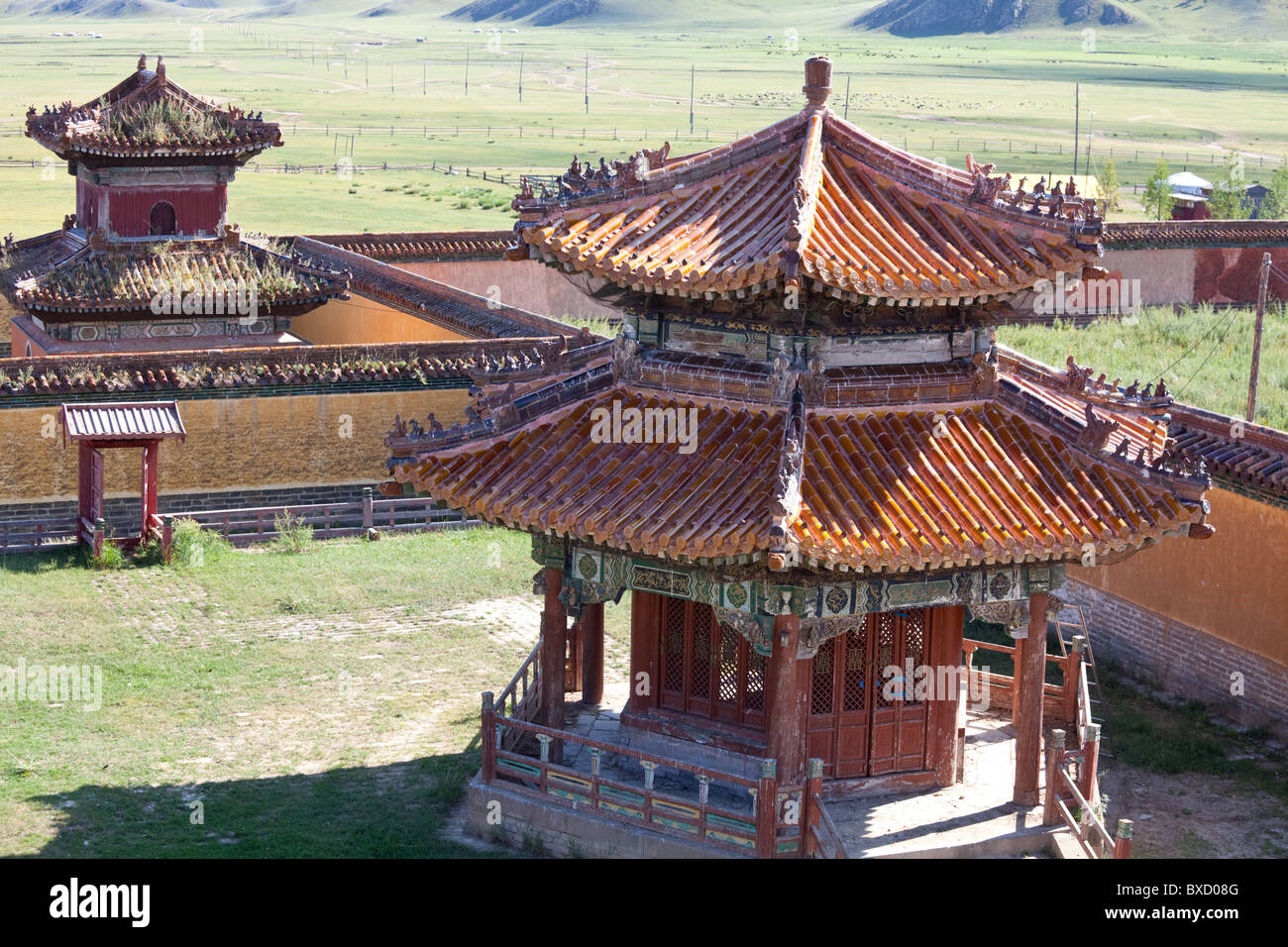 Monastero Amarbayasgalant Khiid nel nord della Mongolia Foto Stock