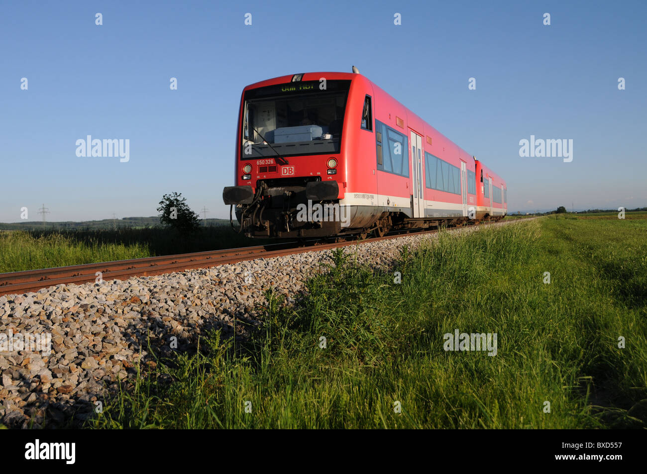 Vagone ferroviario del DB Foto Stock