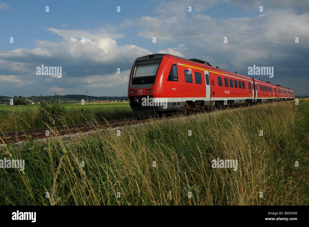 Vagone ferroviario del DB Foto Stock