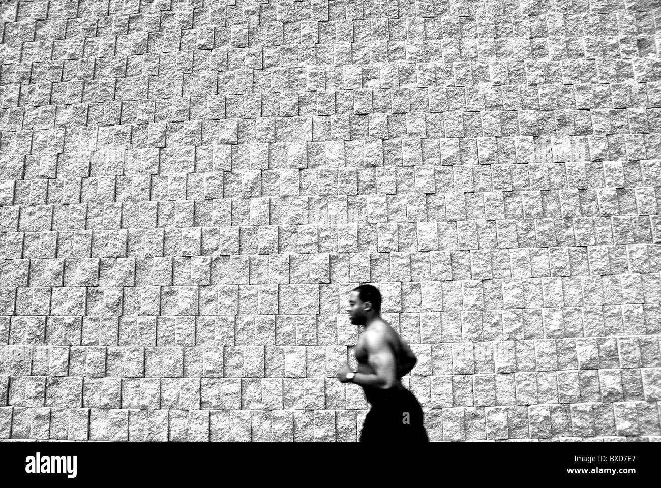 African American atleta Foto Stock