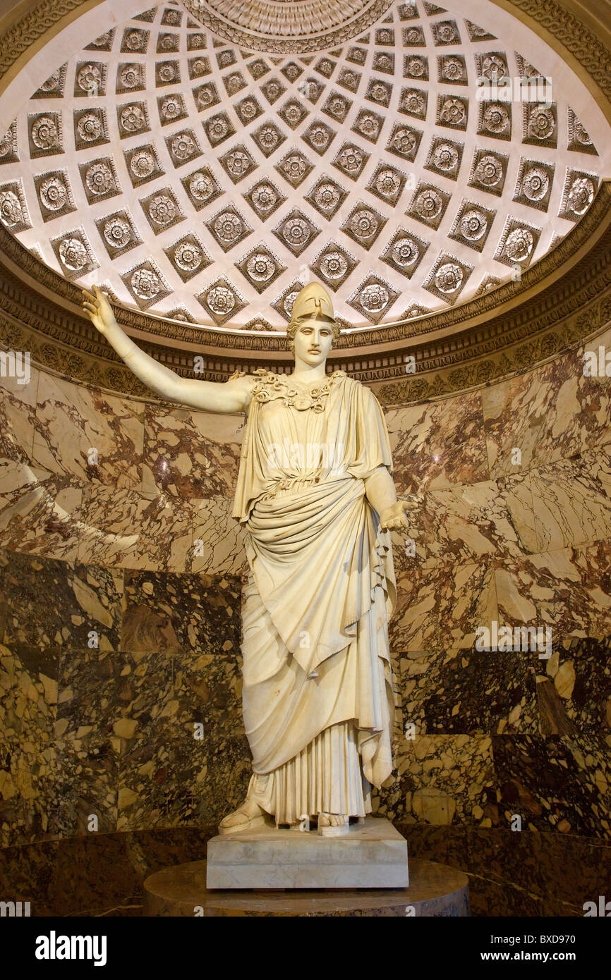 Statua di Athena rappresentanza da Pallace Velletri Foto Stock