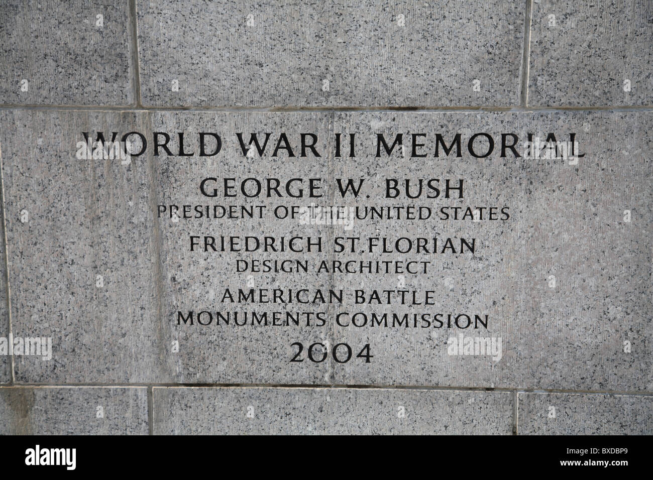 Il Memoriale della Seconda Guerra Mondiale, Washington DC, Distretto di Columbia, Stati Uniti d'America, America del Nord Foto Stock