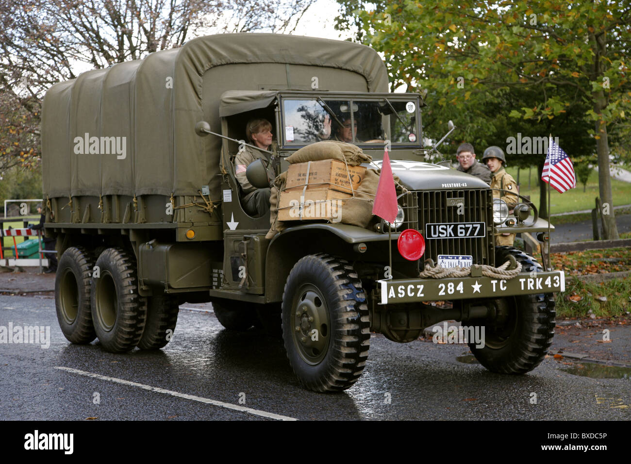 US Army GMC PRESTONE-43 CARRELLO PICKERING YORKSHIRE PICKERING NORTH YORKSHIRE PICKERING North Yorkshire 16 Ottobre 2010 Foto Stock