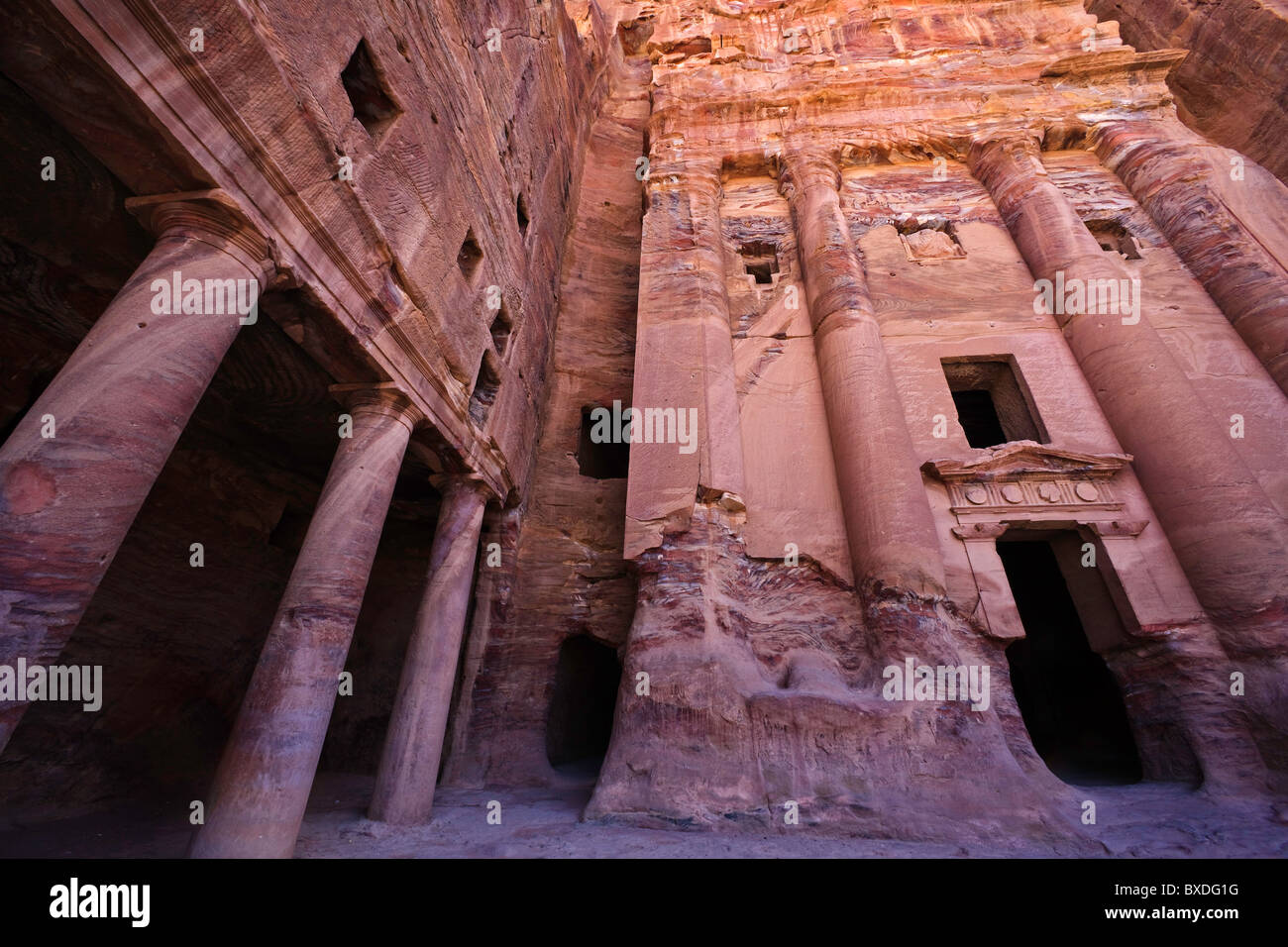 Urna tomba in Petra, Giordania Foto Stock