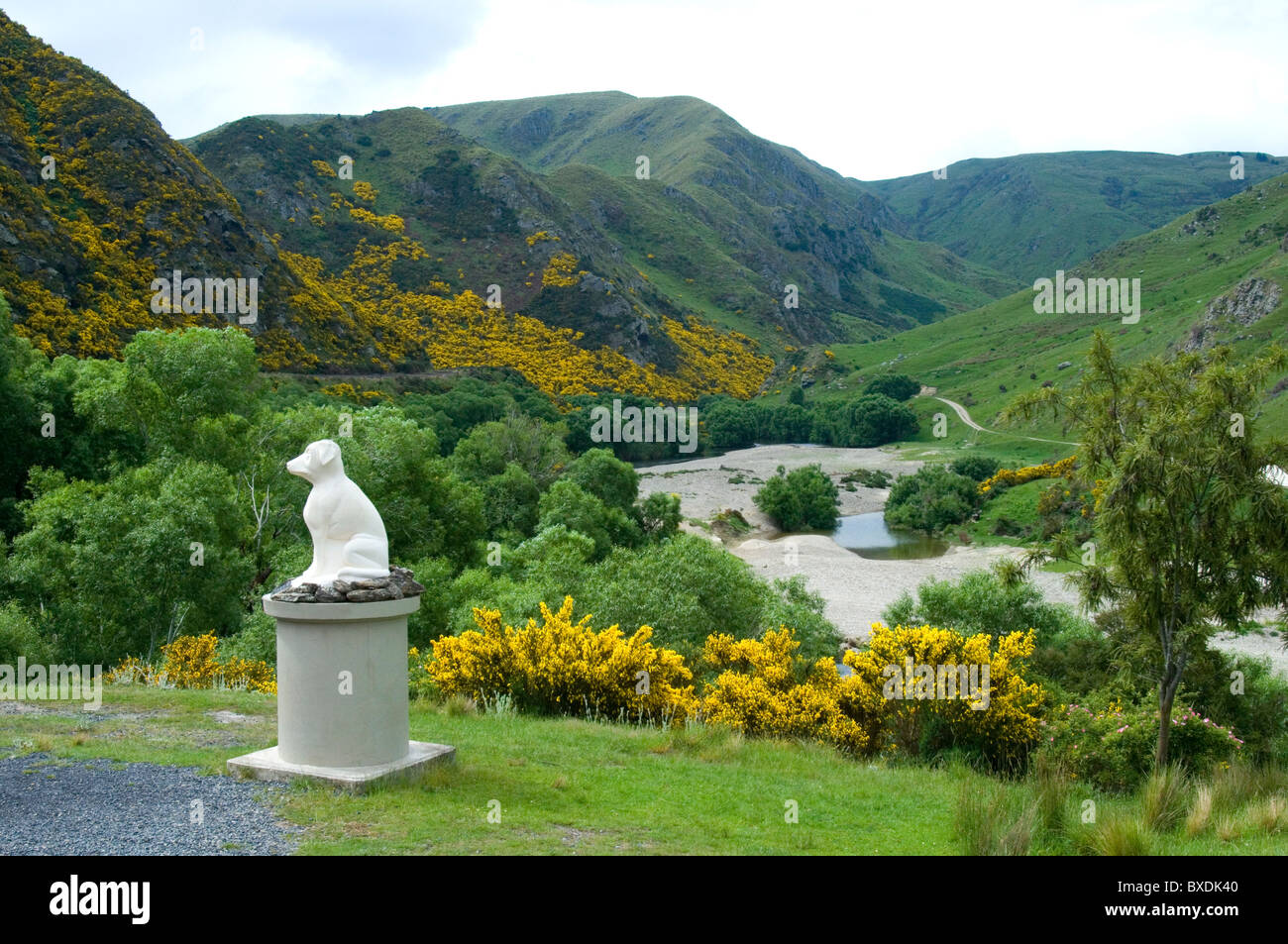 La gola di Taieri a Hindon, Central Otago, Nuova Zelanda Foto Stock