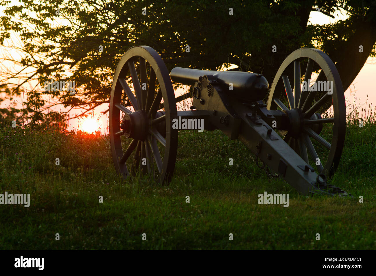 La guerra civile cannon Foto Stock
