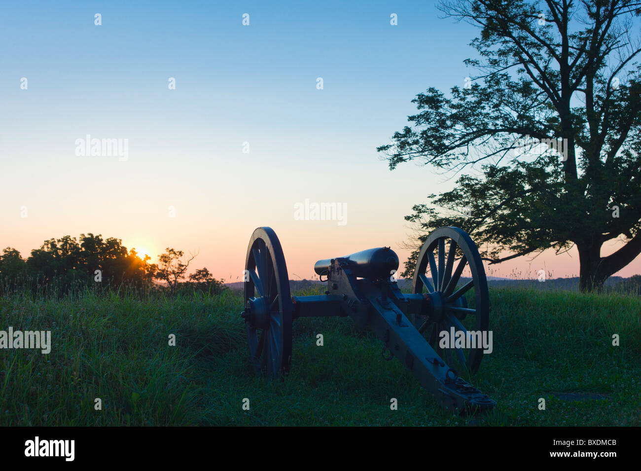 La guerra civile cannon Foto Stock