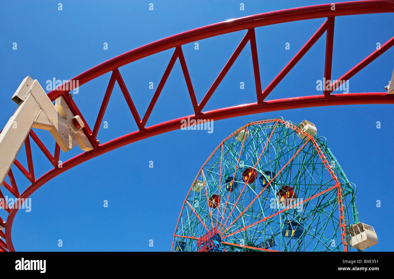 Parco dei divertimenti di corse Foto Stock