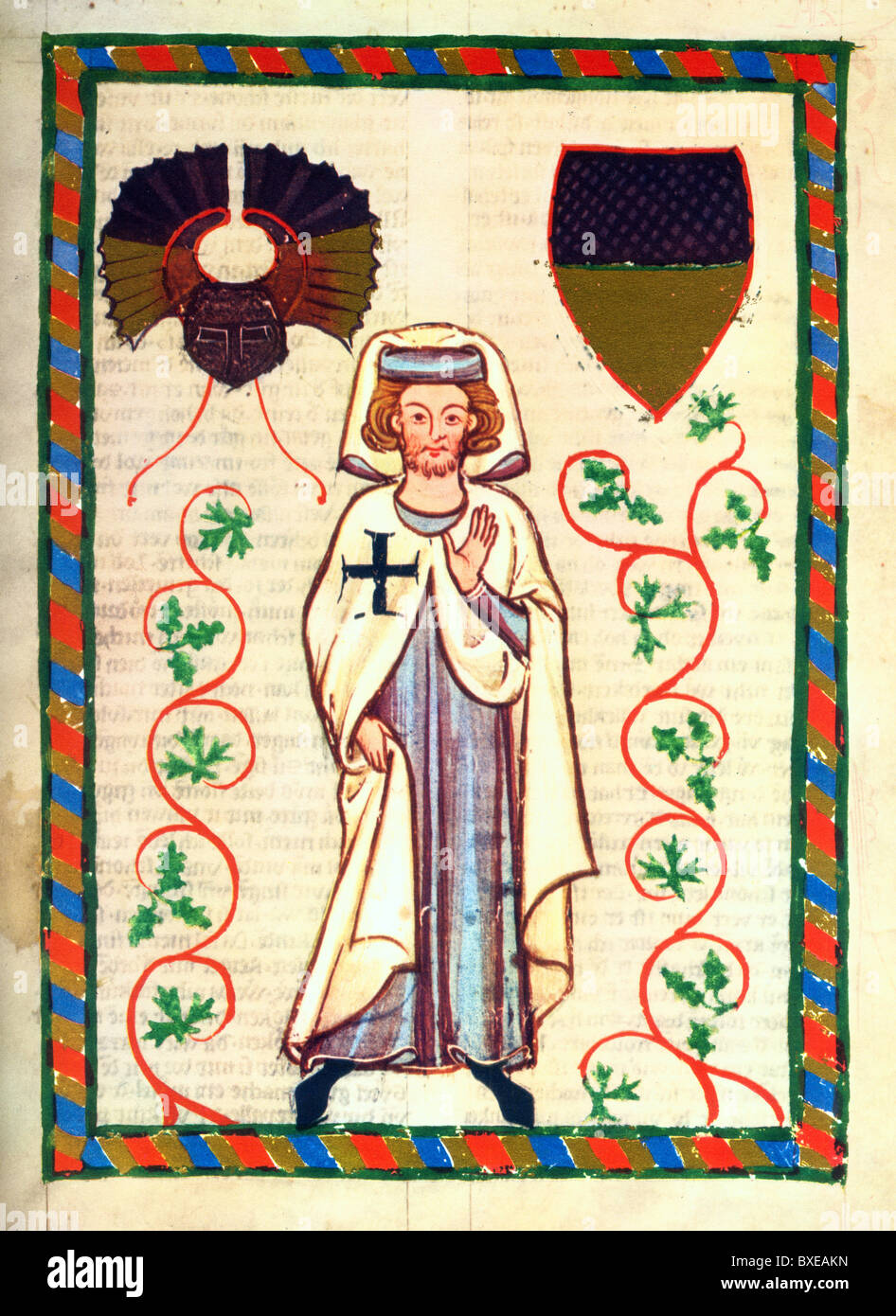 L'illuminazione dal XIV secolo Codex Manesse; Der Tannhäuser; Foto Stock
