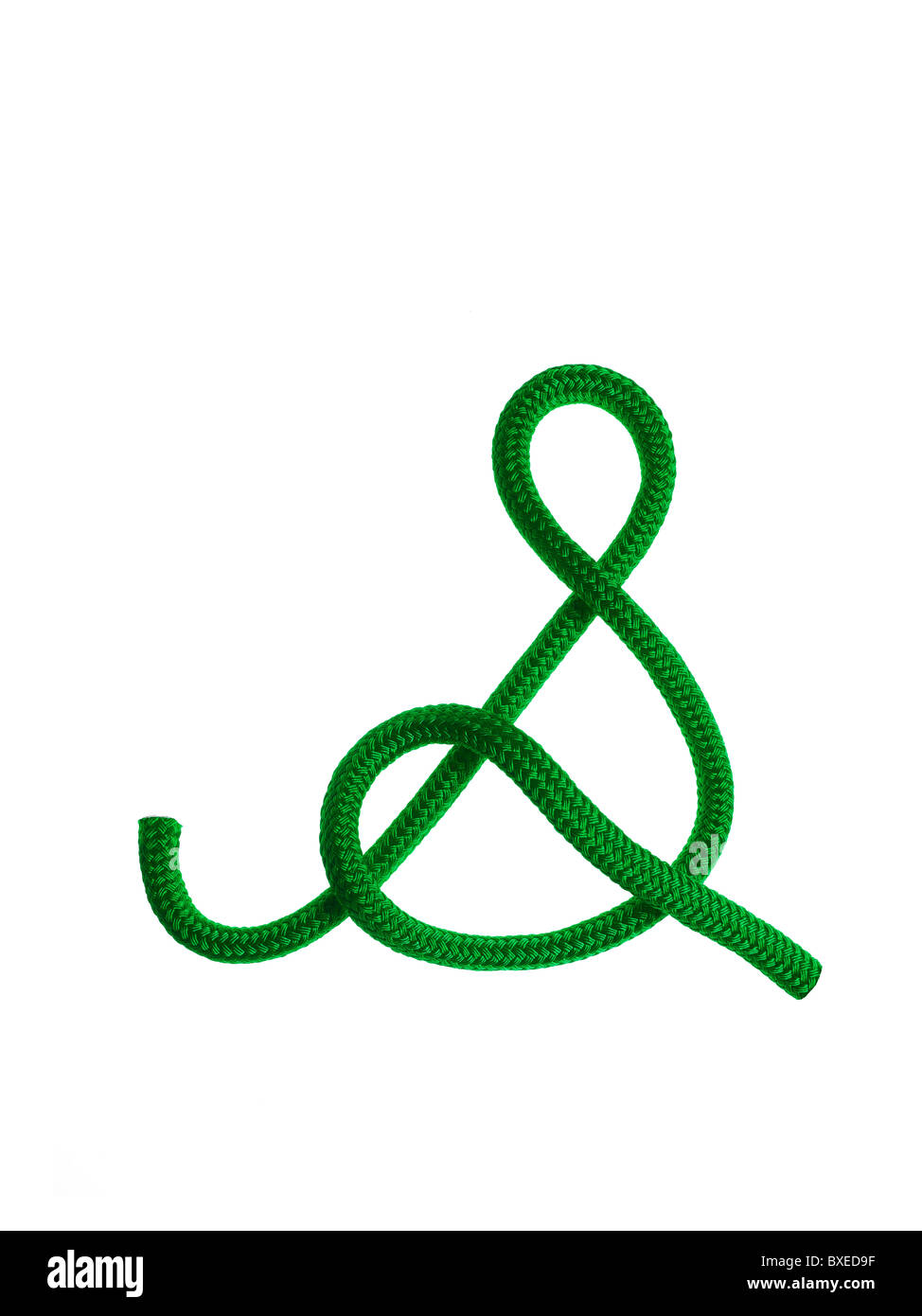 Fune di verde a forma di lettera S Foto Stock