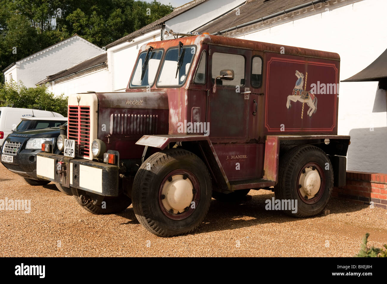 Vecchio carrello Wotsit J Mander Foto Stock