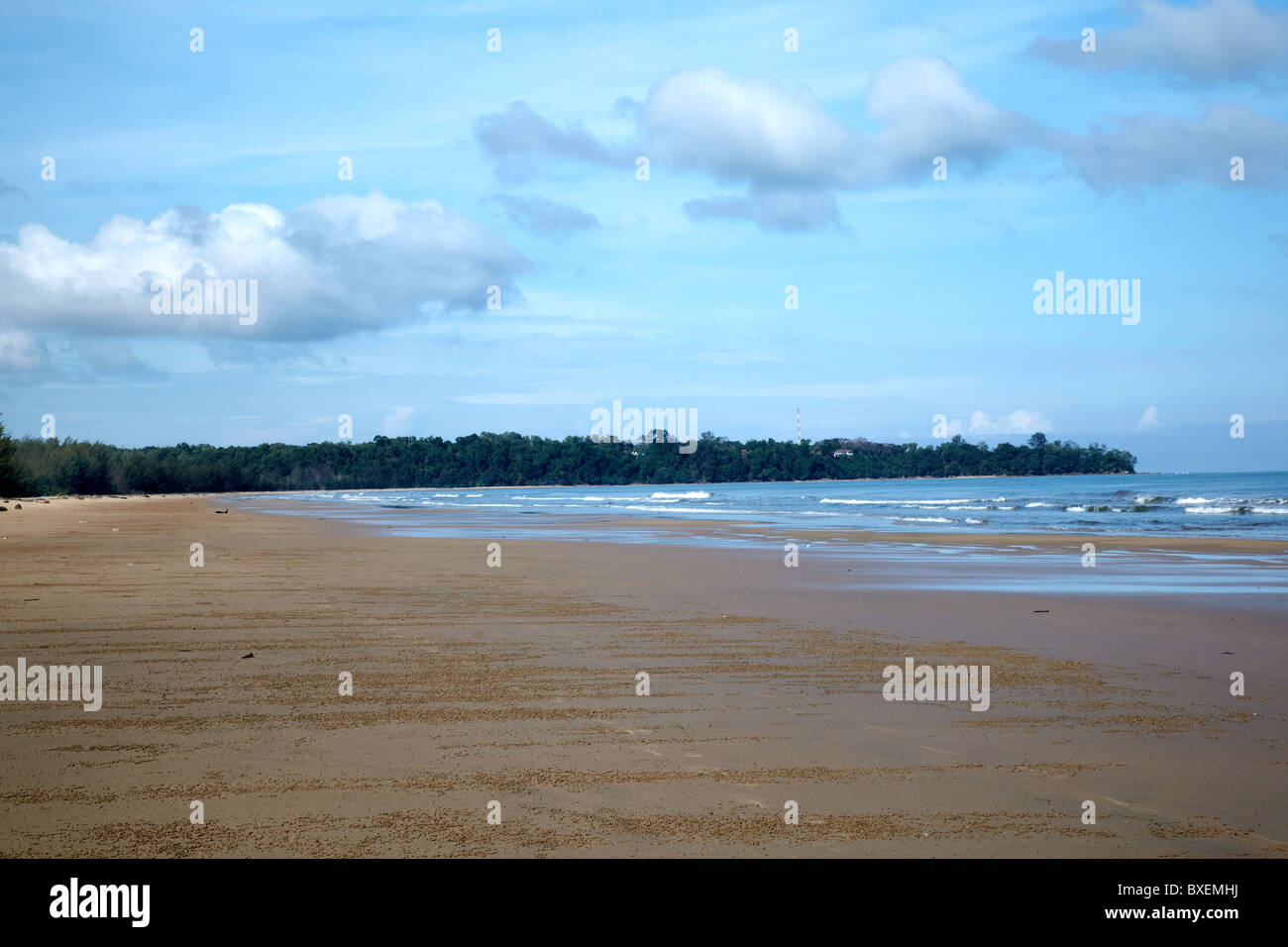 Pantai Muara beach, Muara, Brunei Darussalam, Asia Foto Stock