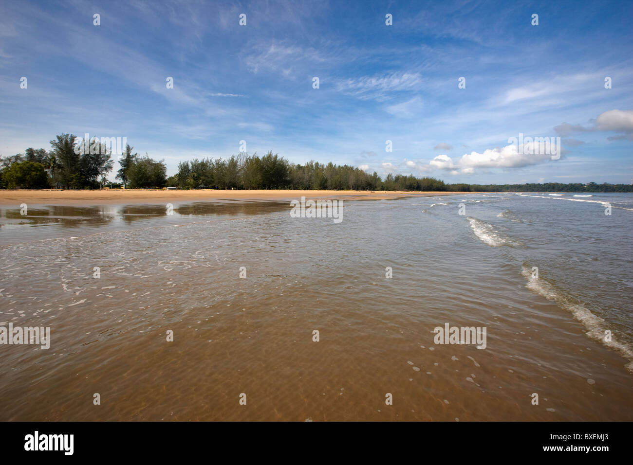 Pantai Muara beach, Muara, Brunei Darussalam, Asia Foto Stock