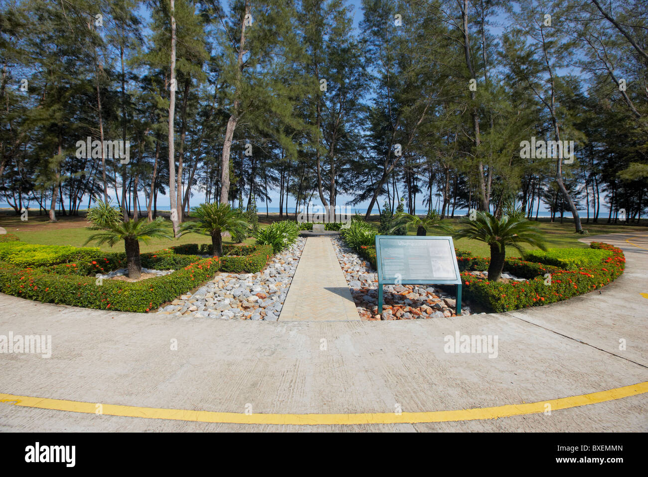 Australian Memorial a Muara Beach, Brunei Darussalam, Asia Foto Stock