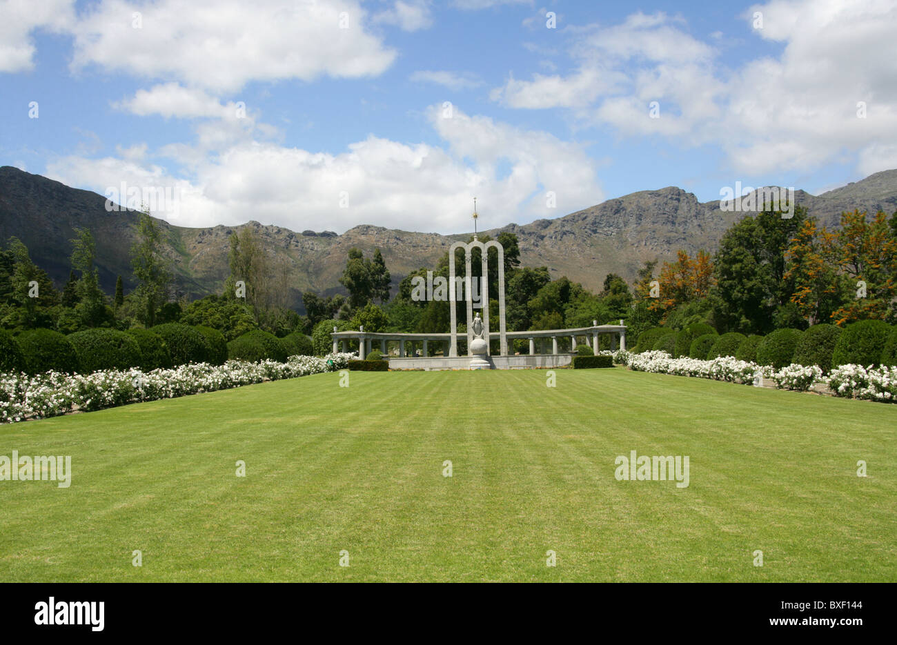 Huguenot Memorial, Franschhoek, Western Cape, Sud Africa. Foto Stock