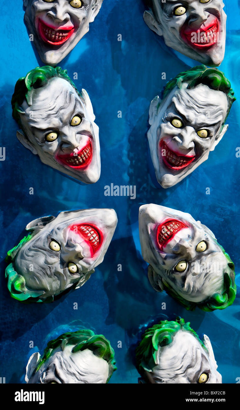 Scary maschere di Joker. Foto Stock