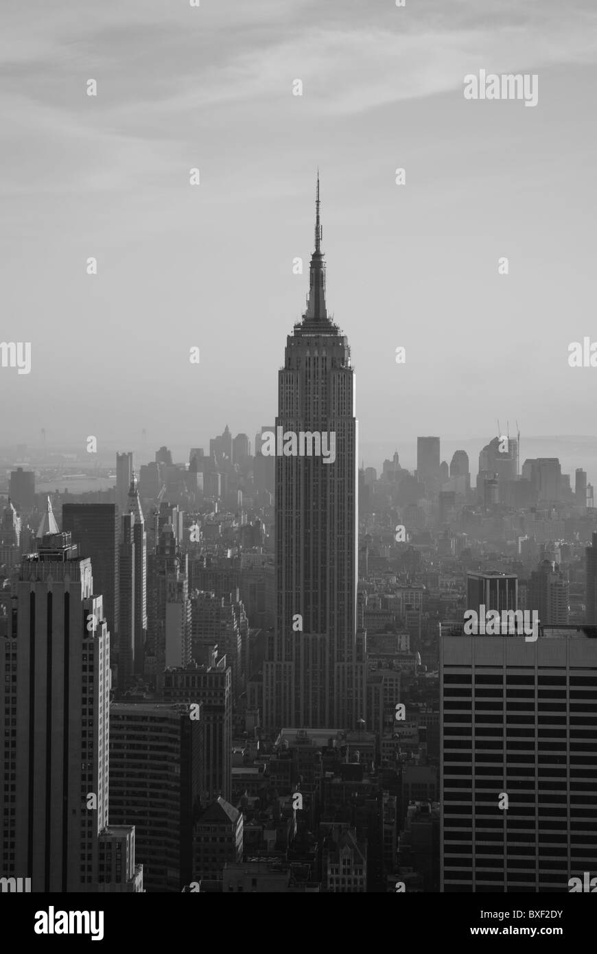 Tramonto su Manhattan Foto Stock