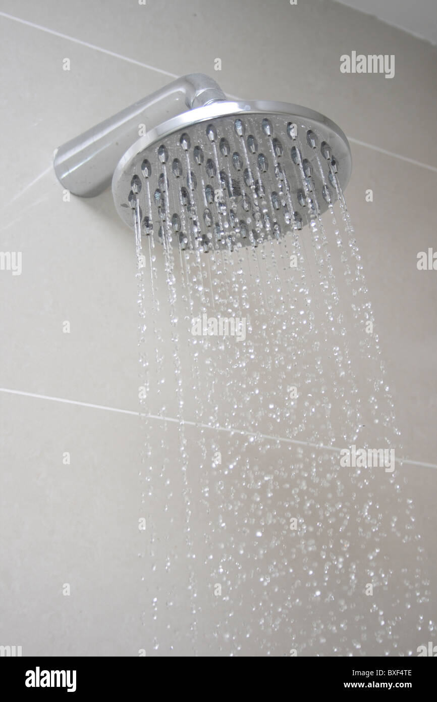 Testa di doccia di acqua di dispersione Foto Stock