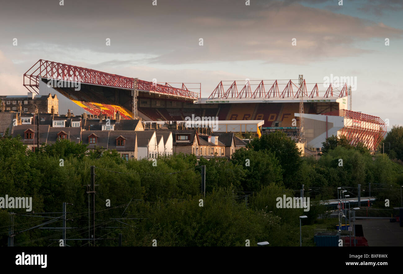 Valley Parade Bradford, casa di Bradford City Football Club. Foto Stock