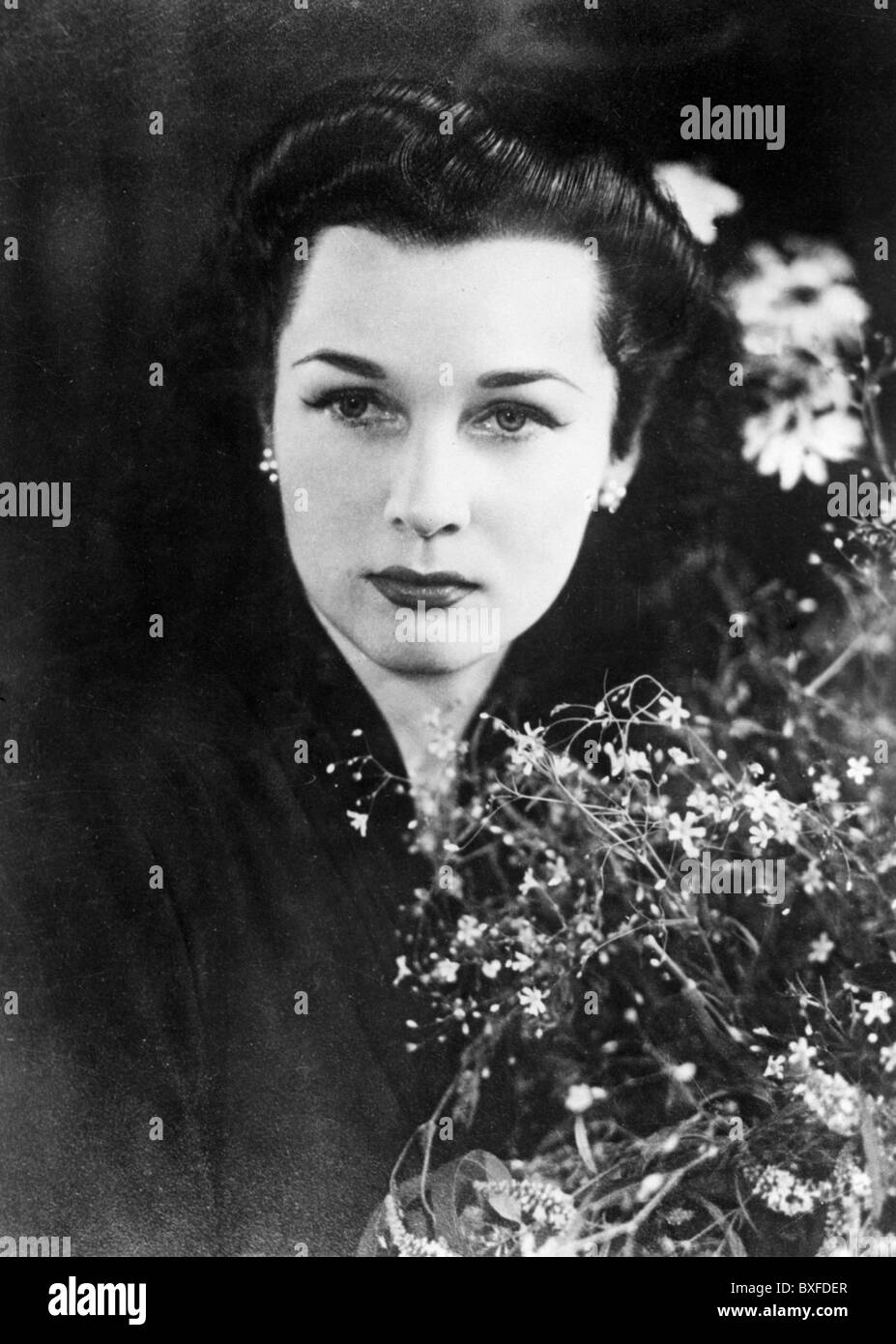 Fawzia bint Fuad, 5.11.1921 - 2.7.2013, Queen Consort of Iran 16.9.1941 - 17.11.1948, ritratto, fine 1930s, , Foto Stock