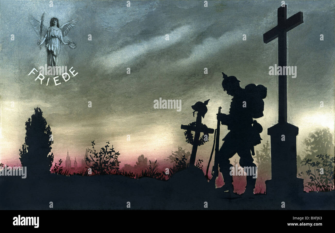 Morte, tomba di un soldato, Germania, circa 1917, diritti aggiuntivi-clearences-non disponibile Foto Stock