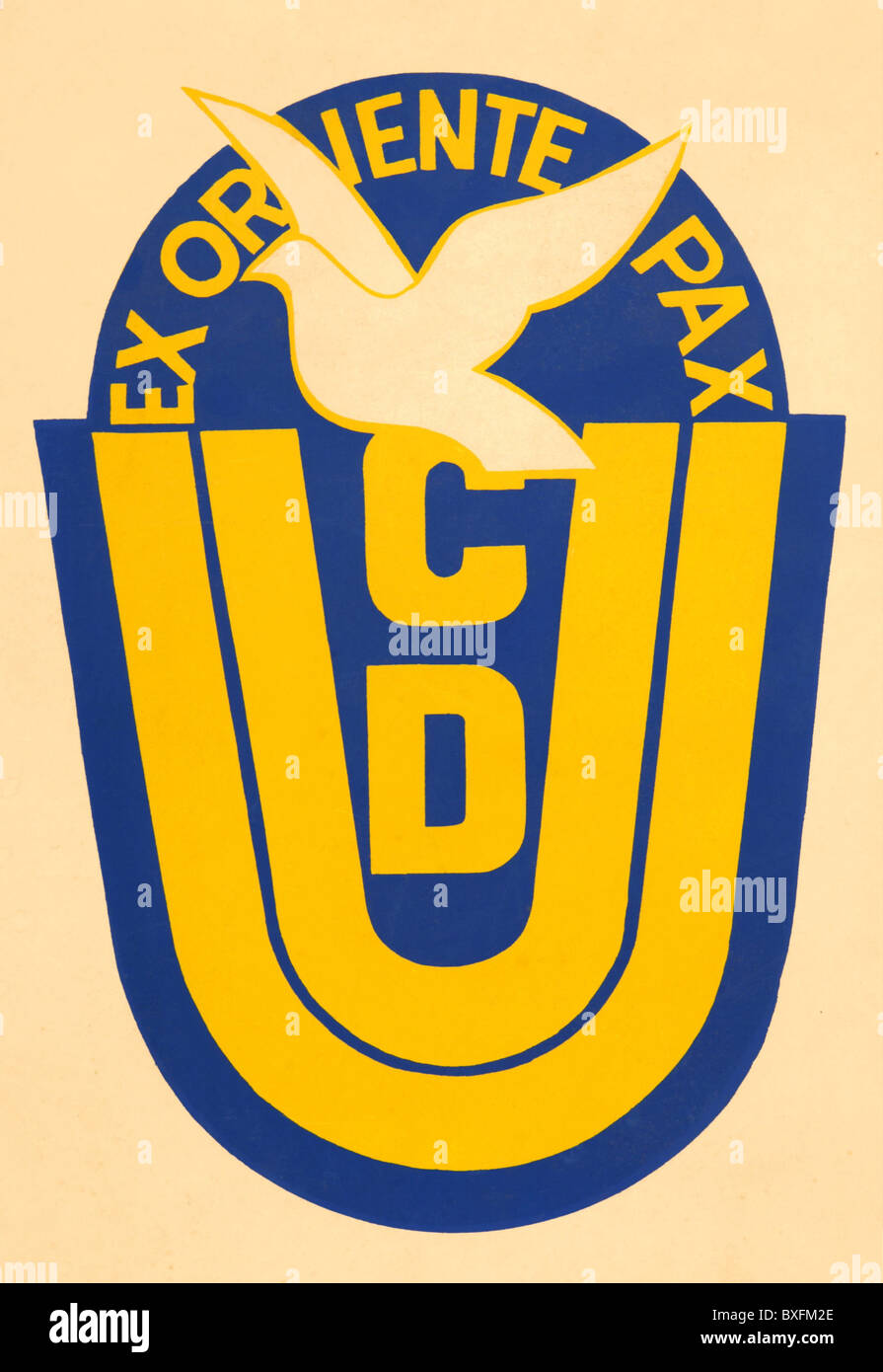 Politica, partiti politici, Unione cristiana Democratica Orientale (CDU), logo, Germania Est, circa 1959, diritti aggiuntivi-clearences-non disponibile Foto Stock