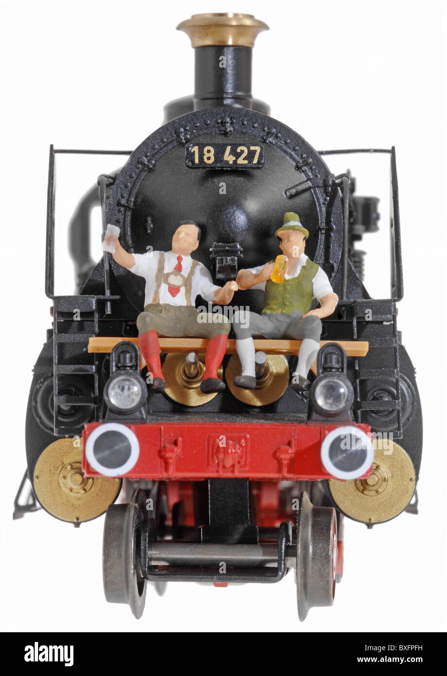 Giocattoli, treno giocattolo, Maerklin, immagine simbolo, Germania, 20 ° secolo, storico, dipendente, dipendenti, lavoratori dipendenti, dipendenti, assumere, assumere, impiegati, impiegati, locomotiva, loco, ferrovia, fermo, ritaglio, ritaglio, ritaglio, salvataggio, Marklin, Märklin, produttore, persone, diritti aggiuntivi-clearences-non disponibili Foto Stock