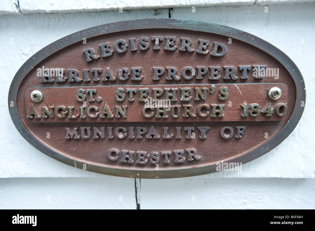 St Stephen's Anglican Church, Liverpool, Nuova Scozia, Canada. Foto Stock