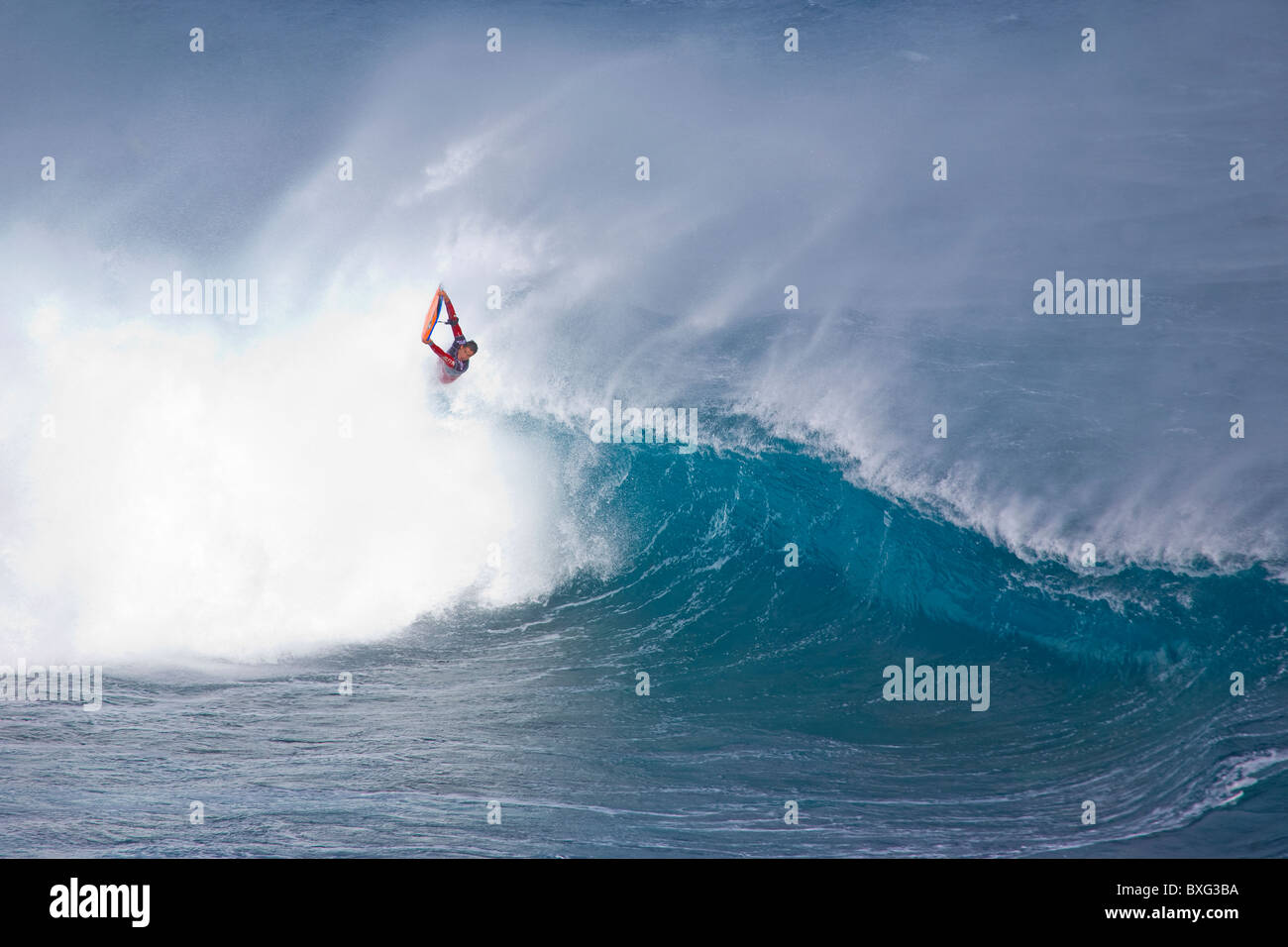 El Fronton wave durante la IBA El Fronton Invitational di Gran Canaria nel dicembre 2010. El frontone è doppiato il Wild Wild Wave Foto Stock