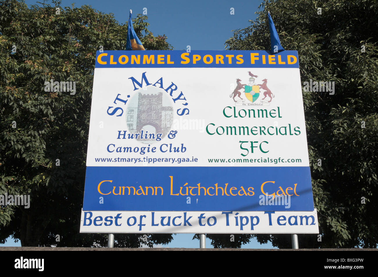 Ign al di fuori del Clonmel Campo sportivo, Clonmel, Co Tipperary, Irlanda (Eire). Foto Stock