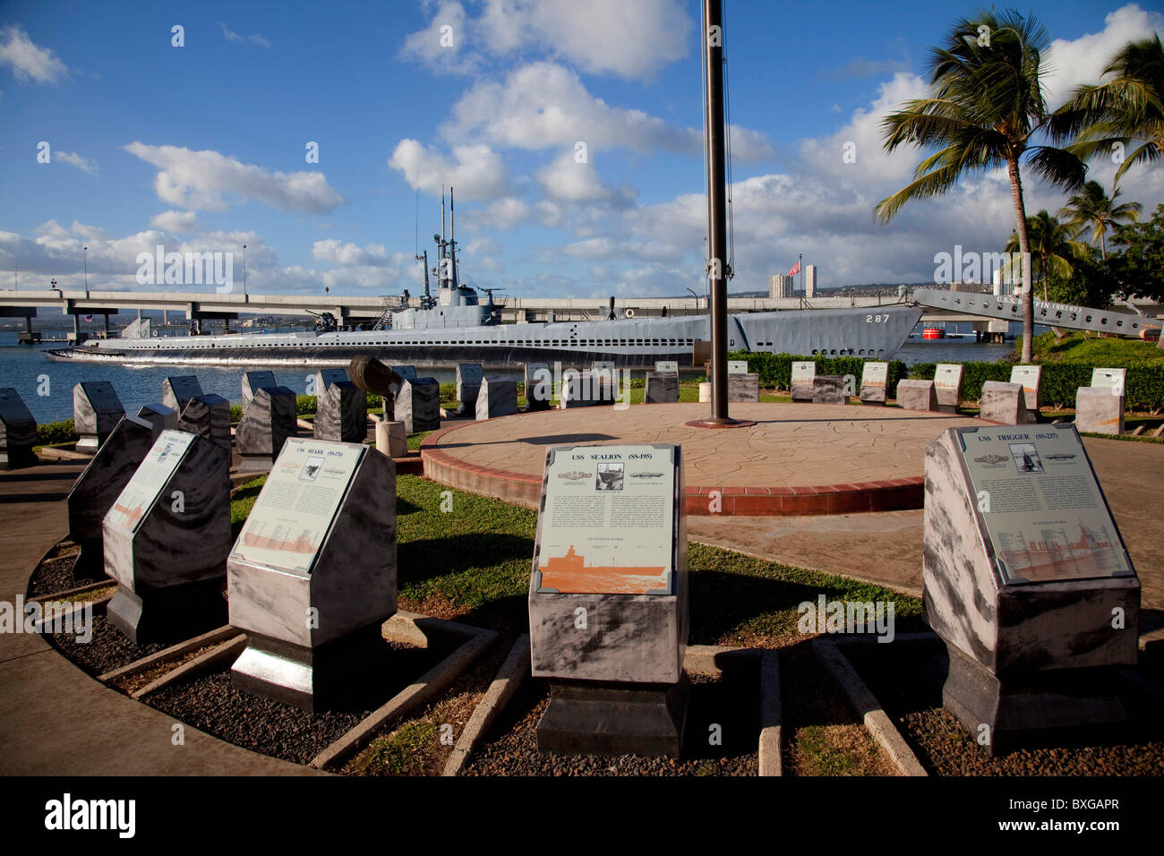 USS Bowfin Museum, Pearl Harbor, Oahu, Hawaii Foto Stock