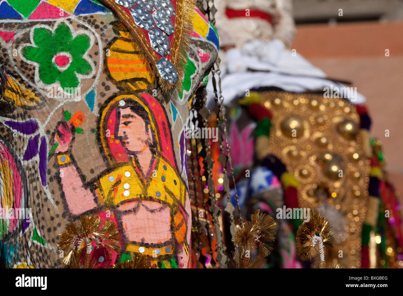 Festival dell'elefante a Jaipur, India. Foto Stock