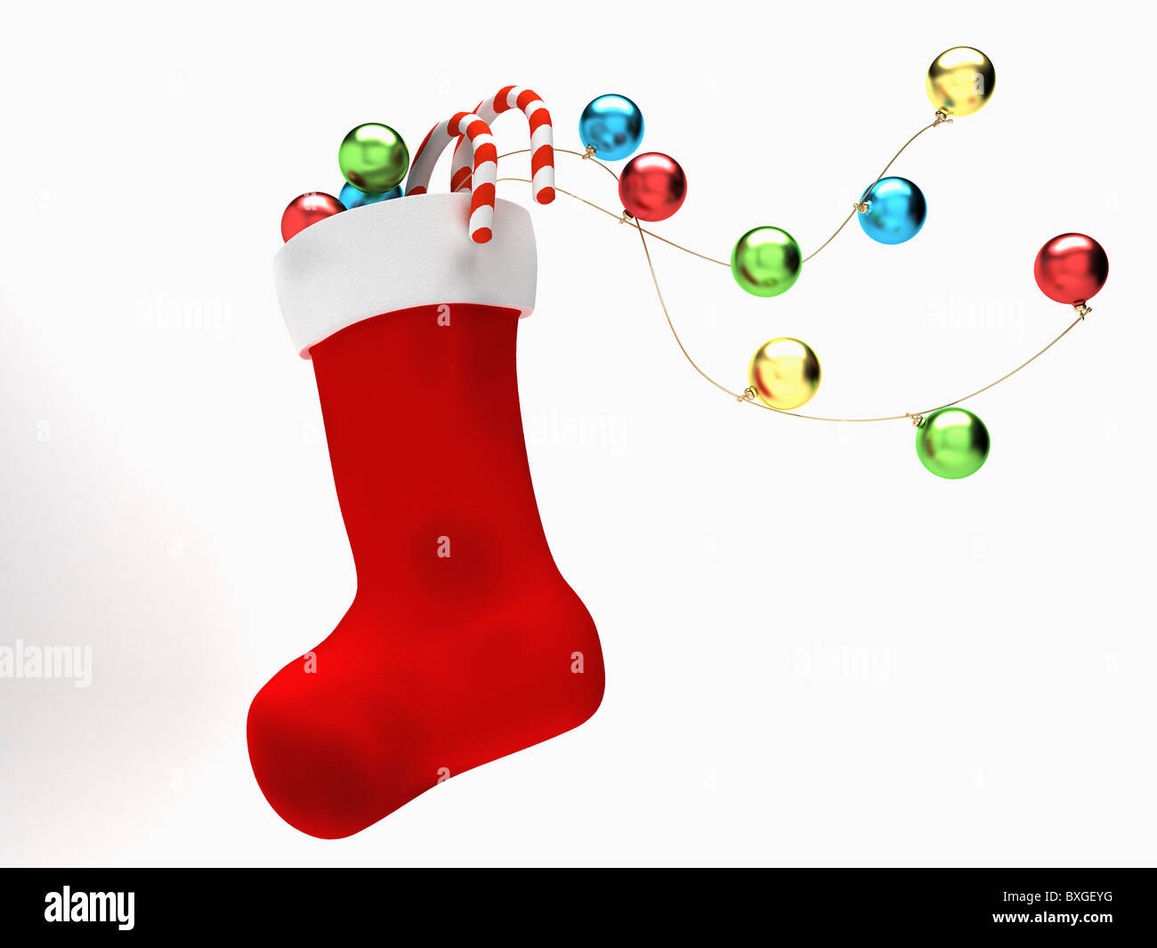 calzini di Natale Foto Stock