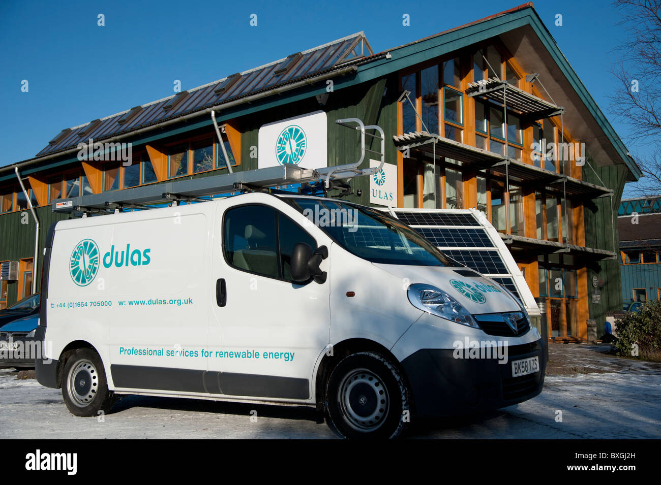 DULAS - servizi professionali per le energie rinnovabili, Machynlleth Wales UK Foto Stock