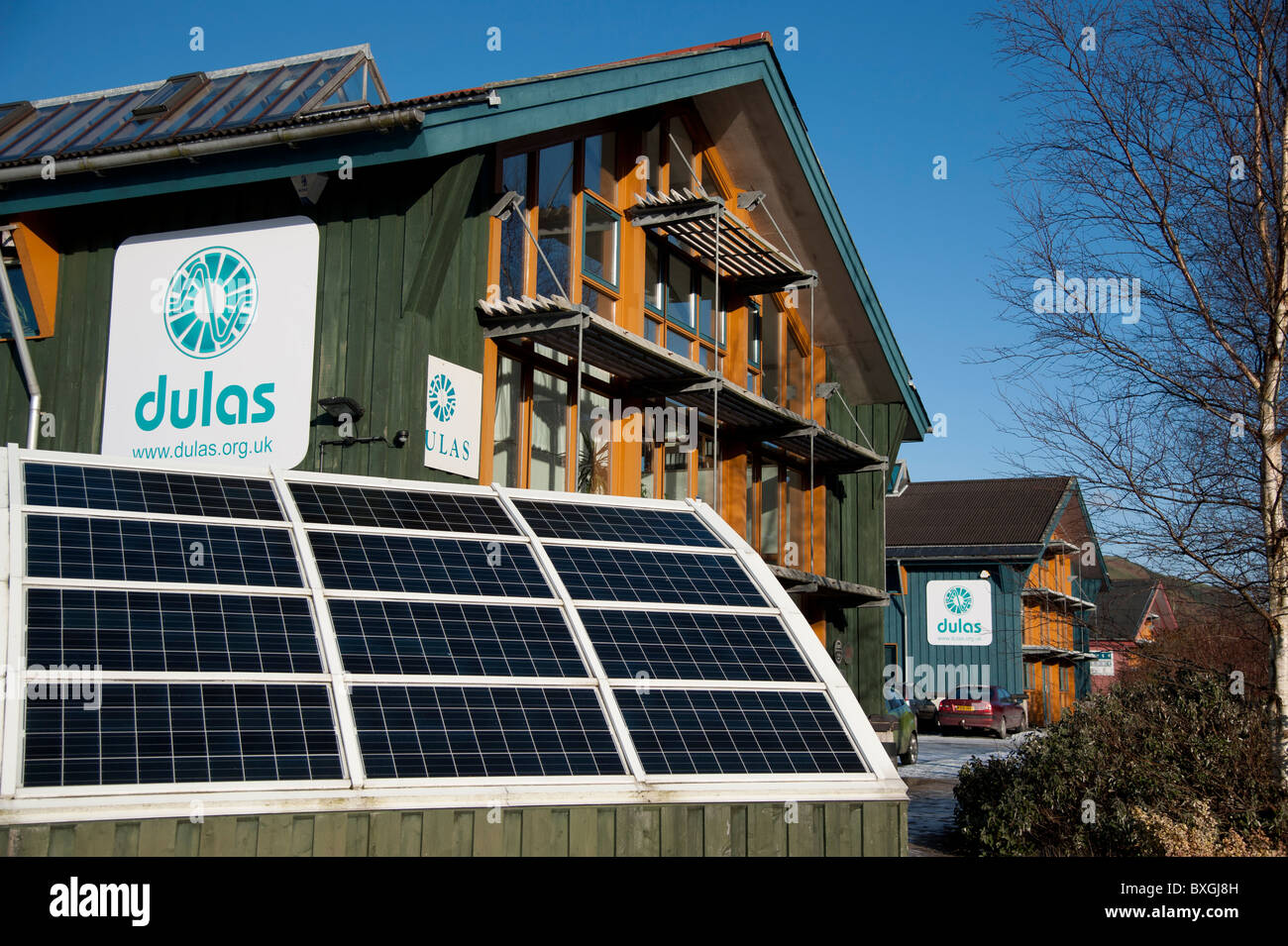 DULAS - servizi professionali per le energie rinnovabili, Machynlleth Wales UK Foto Stock