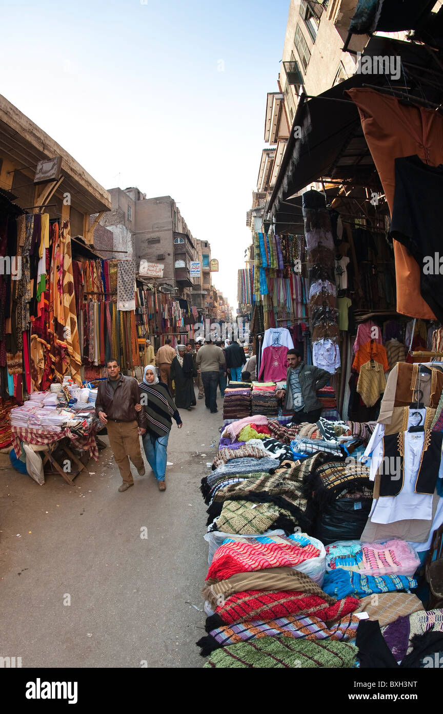 Egitto, Cairo. Khan el-khalili mercato souk cairo Foto Stock