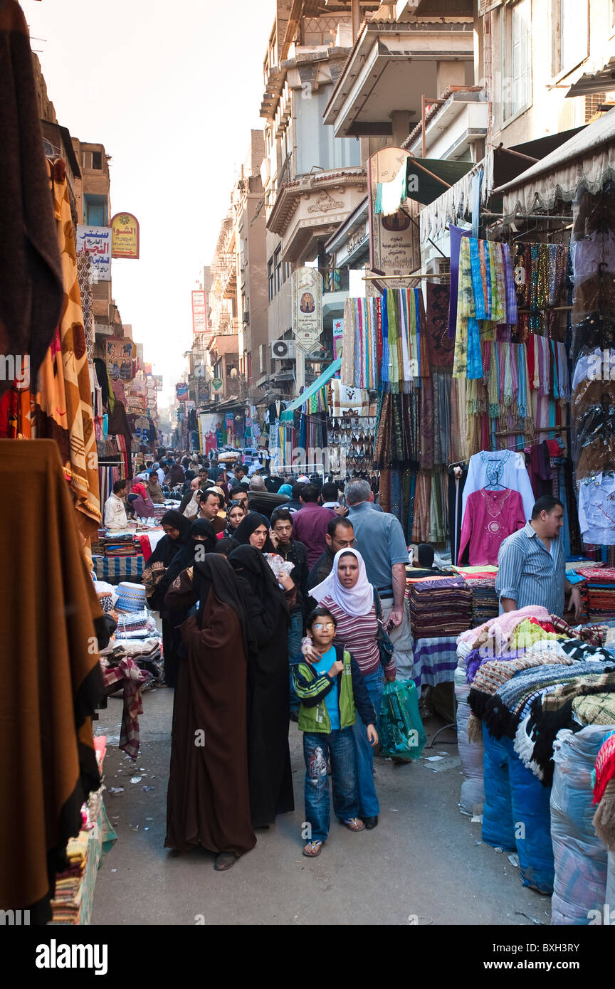 Egitto, Cairo. Khan el-khalili mercato souk cairo Foto Stock