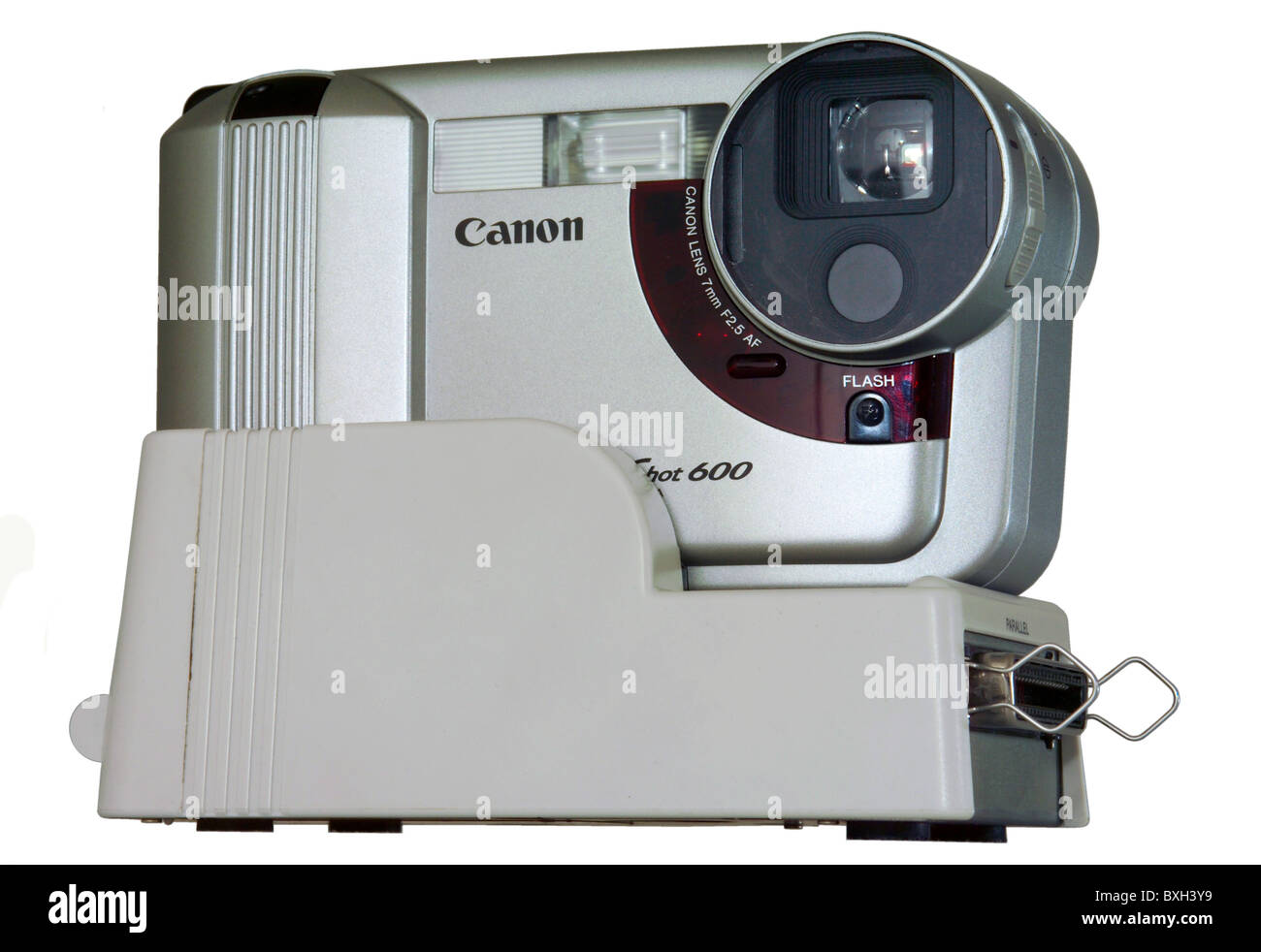 Fotografia, fotocamere, Canon Powershot 600, una delle prime fotocamere digitali per i consumatori, in docking station, Giappone, 1996, storico, storico, interfaccia SCSII, 0,57 megapixel, soluzione, 832x624 pixel, basso, registrazione di commenti audio, giapponese, made in Japan,1980 DM, invenzione, tecniche, fotografiche, clipping, ritagliare, anni '90, 90, 20 ° secolo, ritaglio, Diritti-aggiuntivi-clearences-non-disponibili Foto Stock