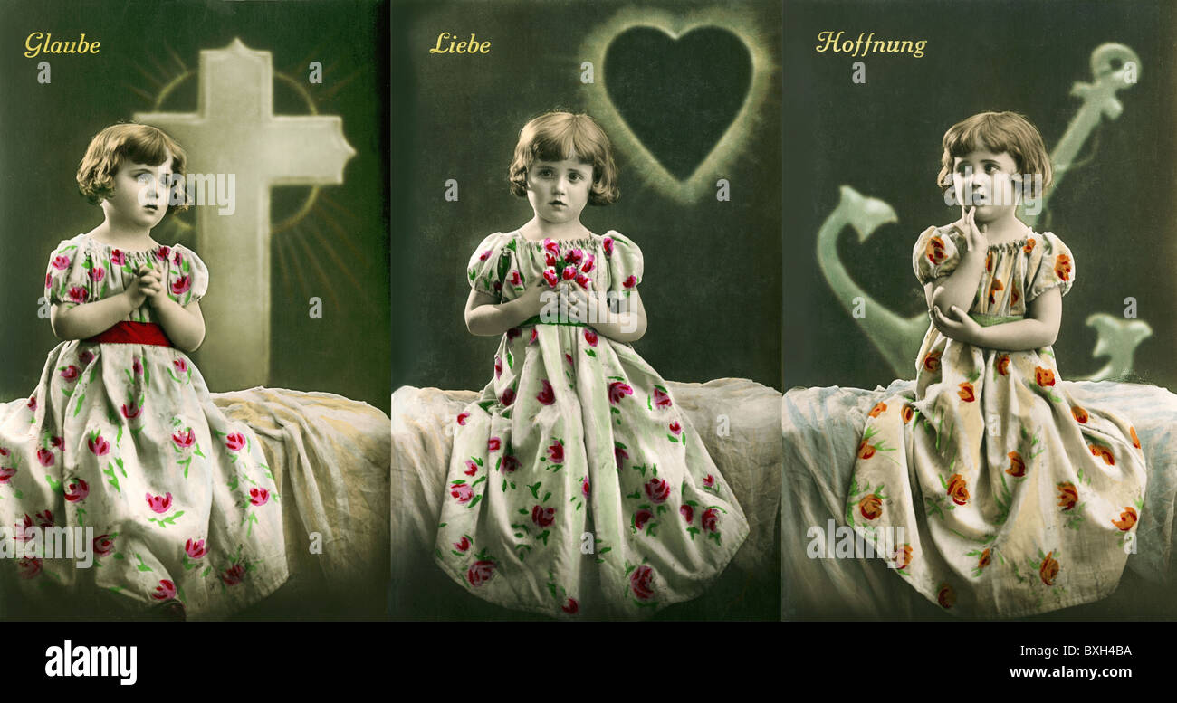 Religione, cristianesimo, fede, amore, speranza, Germania, circa 1926, diritti aggiuntivi-clearences-non disponibile Foto Stock