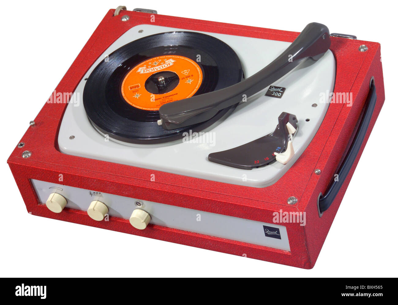 technic, giocatori di dischi, doppio giocatore di dischi, Phonokoffer Dual 300 V, realizzato da Dual Steidinger, St. Georgen, Foresta Nera, Germania, 1959, Additional-Rights-Clearences-Not Available Foto Stock