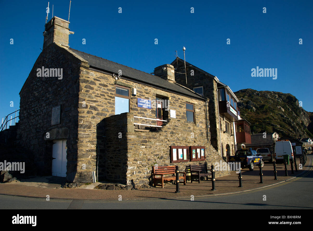 Blaenau Ffestiniog Gwynedd Wales UK Afon Mawddach Porto Capitaneria di porto Foto Stock