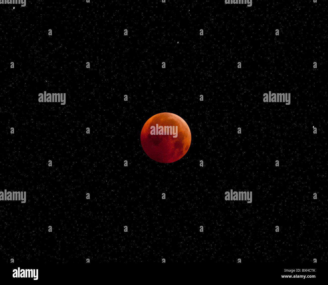 Lunar Eclipse 12-21-10 Foto Stock