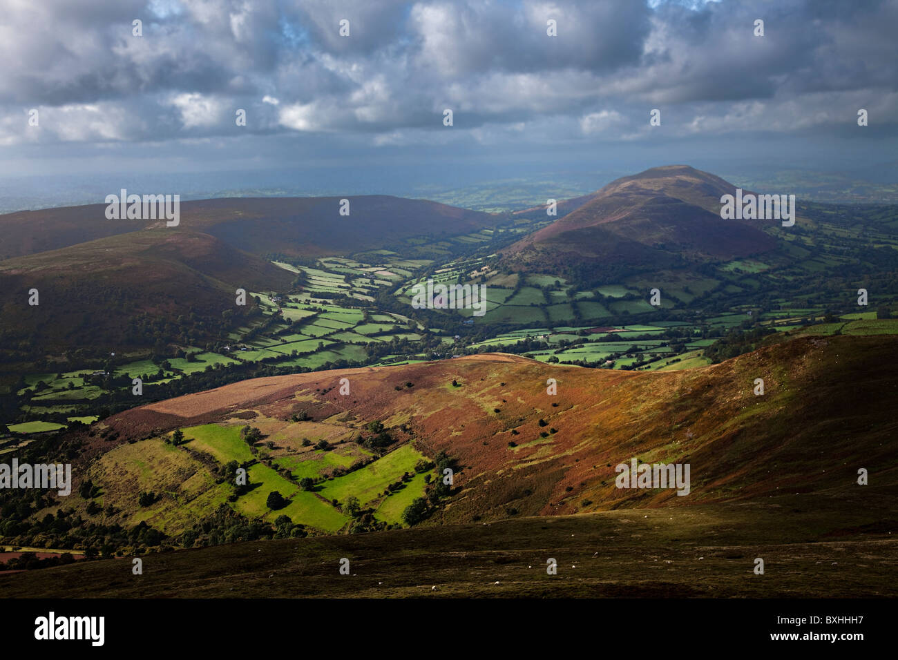 Mynydd Troed Montagna Nera Parco Nazionale di Brecon Beacons Wales UK Foto Stock