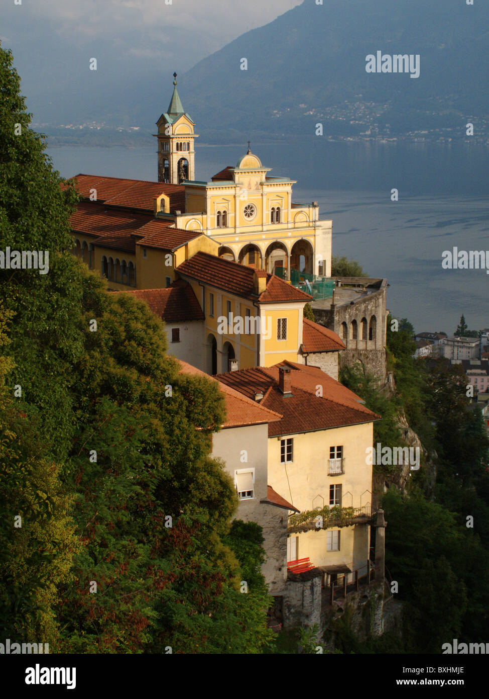Madonna del Sasso, Locarno, Ticino, Svizzera Foto Stock