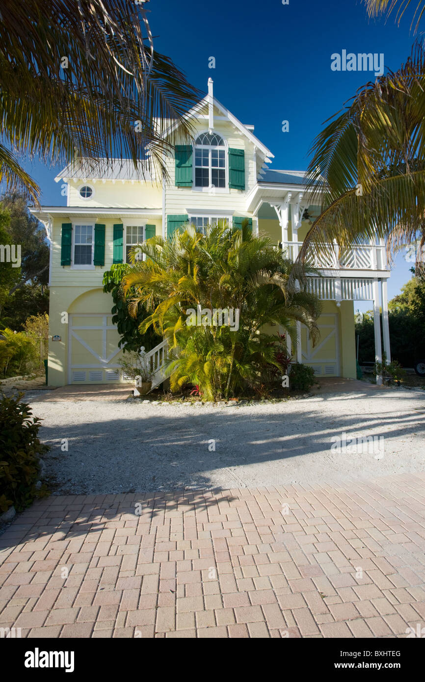 Le case di lusso al centro di villeggiatura di Anna Maria Island, Florida, Stati Uniti d'America Foto Stock