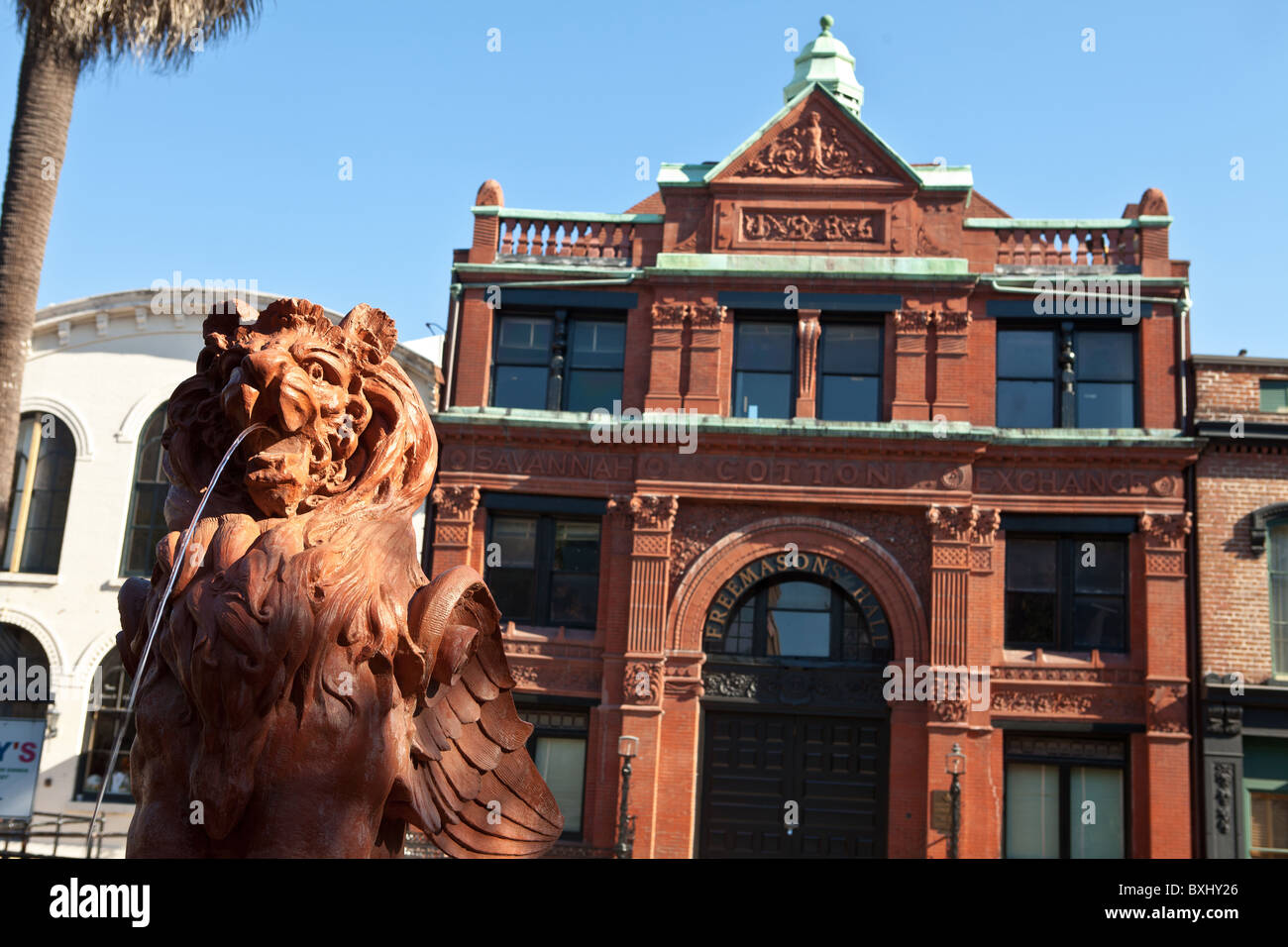 Il vecchio edificio della Borsa del Cotone di Savannah, Georgia, Stati Uniti d'America. Foto Stock