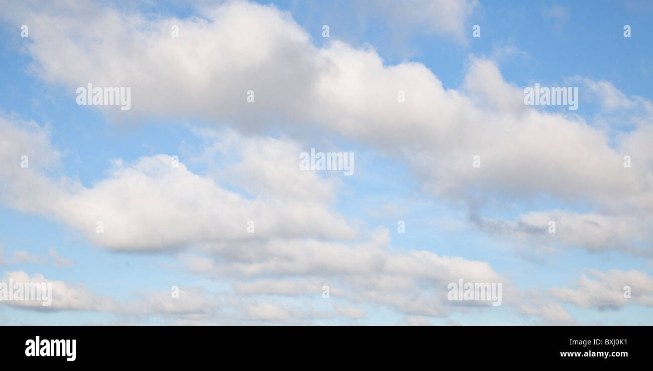 Midwest cielo estivo con puffy nuvole Foto Stock