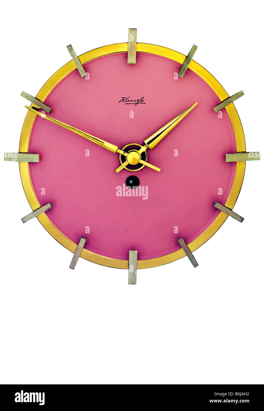 Orologi, orologio da parete, realizzato da Kienzle, Germania, circa 1956,  diritti aggiuntivi-clearences-non disponibile Foto stock - Alamy